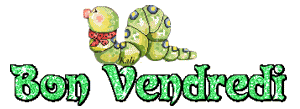 Gif animé Bon vendredi chenille